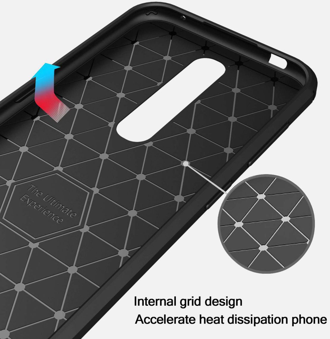 Nokia 4.2 Geborsteld TPU Hoesje Zwart afbeelding 8