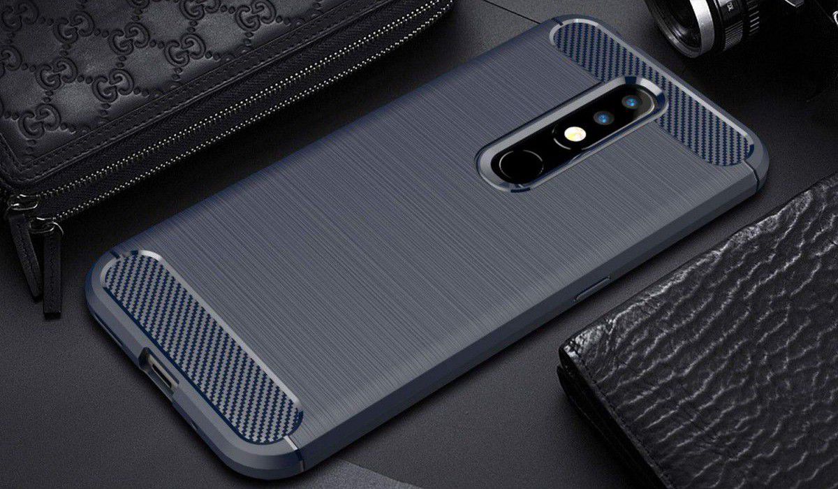 Nokia 4.2 Geborsteld TPU Hoesje Blauw afbeelding 2