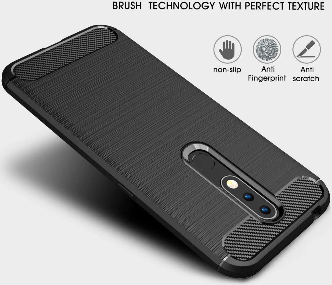 Nokia 4.2 Geborsteld TPU Hoesje Blauw afbeelding 4