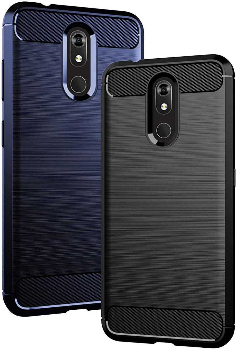 Nokia 3.2 Geborsteld TPU Hoesje Blauw afbeelding 5