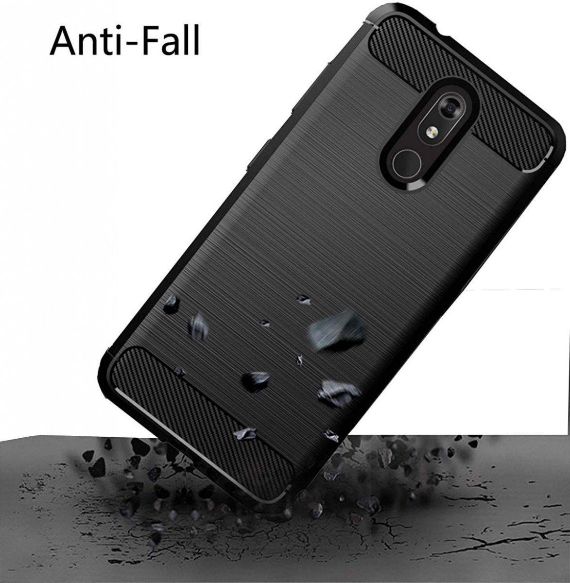 Nokia 3.2 Geborsteld TPU Hoesje Blauw afbeelding 7