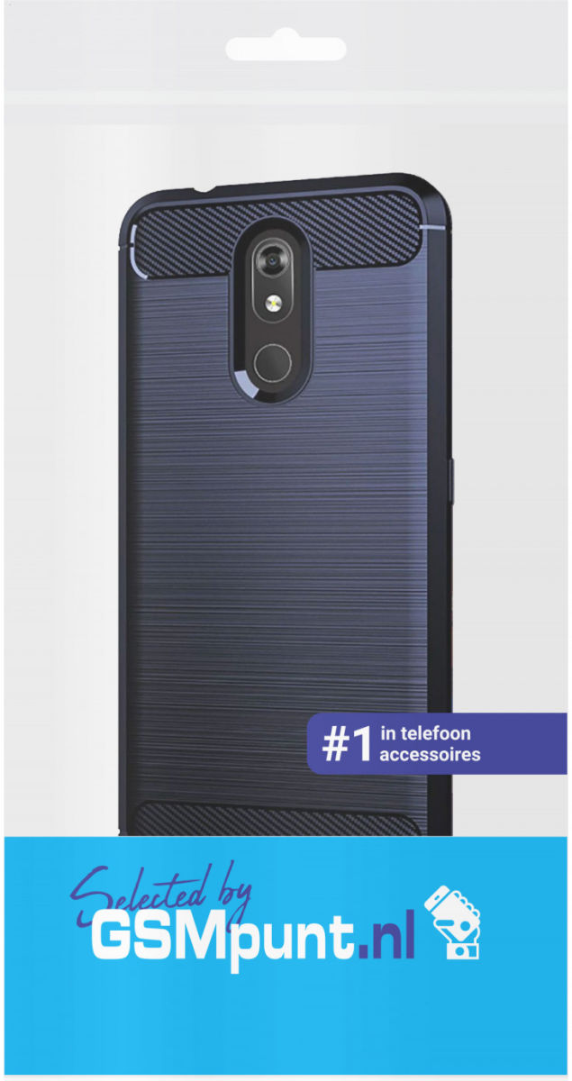 Nokia 3.2 Geborsteld TPU Hoesje Blauw afbeelding 2