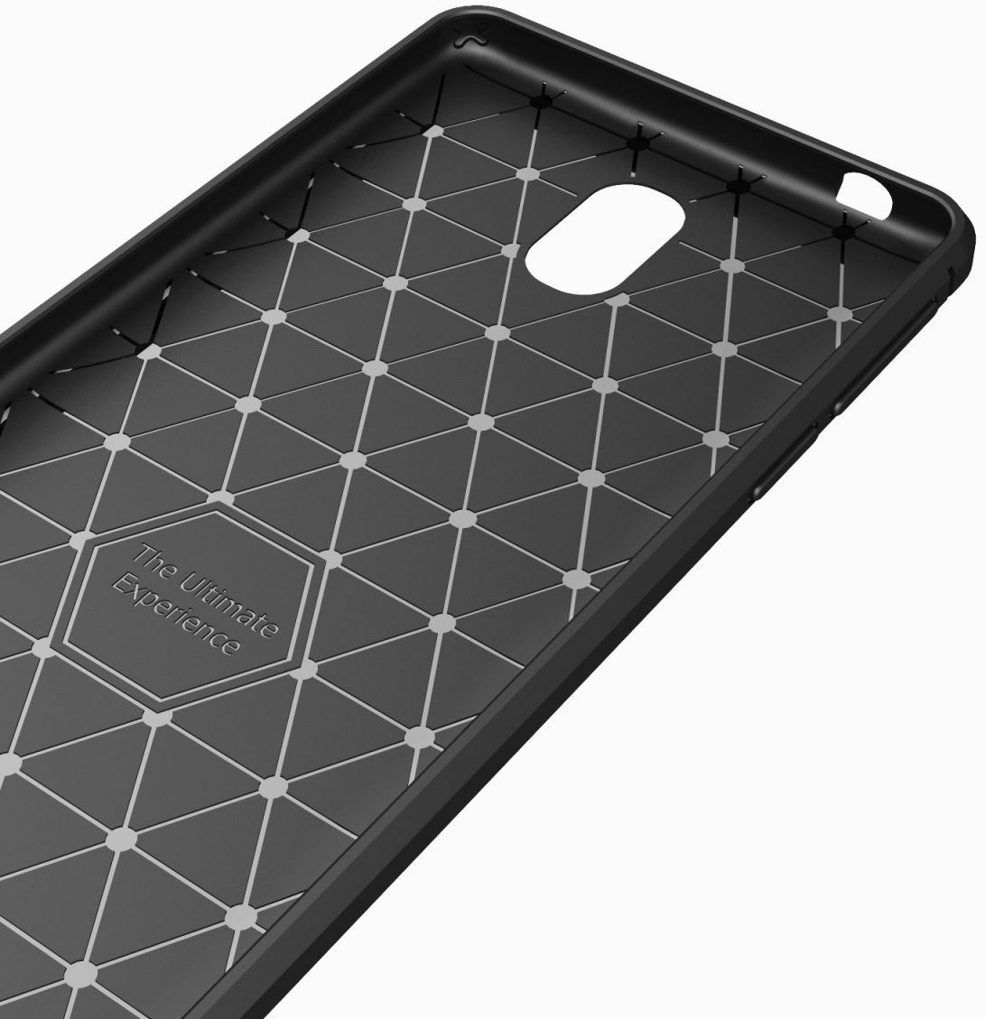 Nokia 1 Plus Geborsteld TPU Hoesje Zwart afbeelding 7