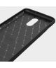 OnePlus 7 Geborsteld TPU Hoesje Zwart