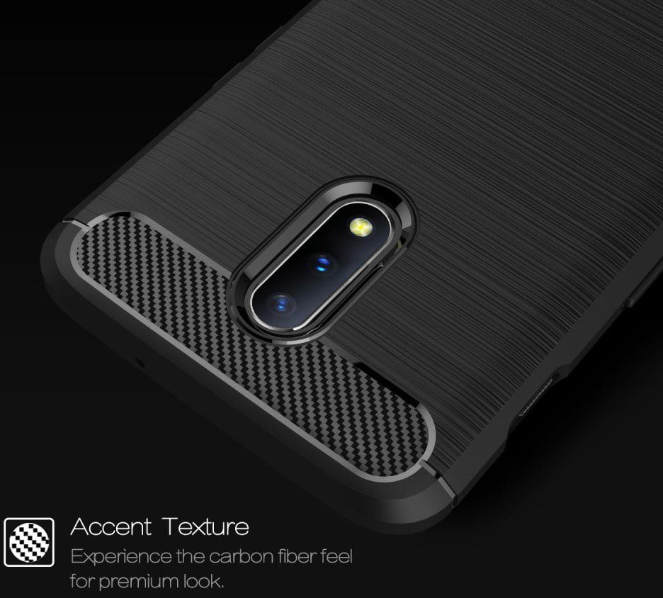 OnePlus 7 Geborsteld TPU Hoesje Zwart afbeelding 9