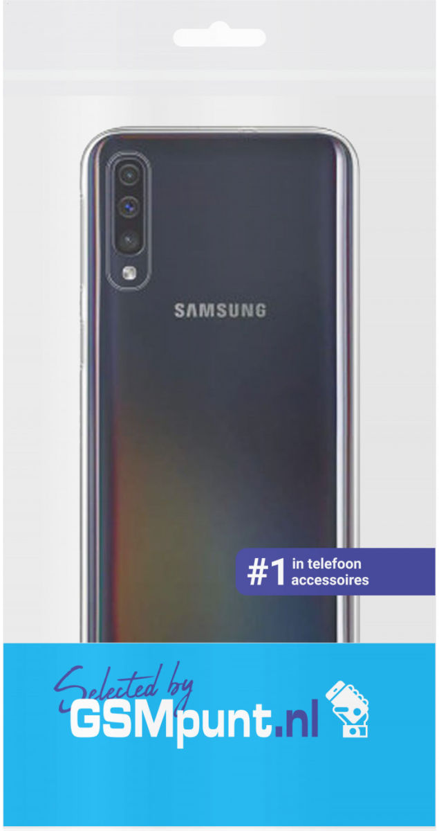 Samsung Galaxy A70 Hoesje Dun TPU Transparant afbeelding 3