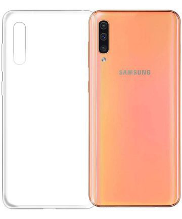 Samsung Galaxy A70 Hoesje Dun TPU Transparant afbeelding 4