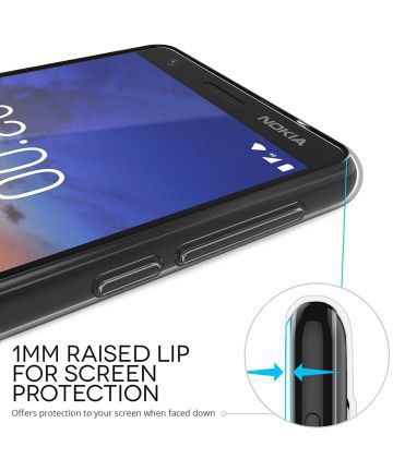 Nokia 1 Plus Hoesje Dun TPU Transparant afbeelding 3