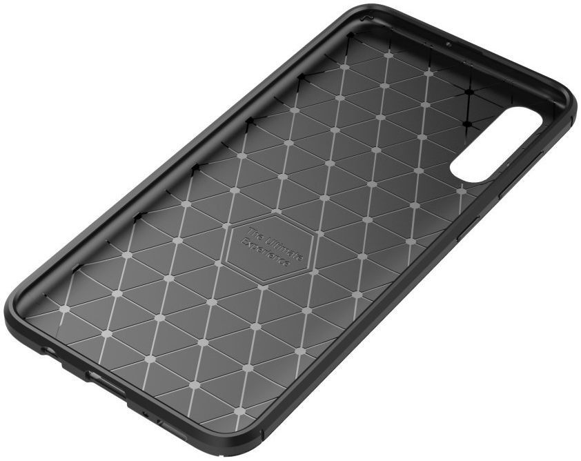 Samsung Galaxy A70 Siliconen Carbon Hoesje Zwart afbeelding 19