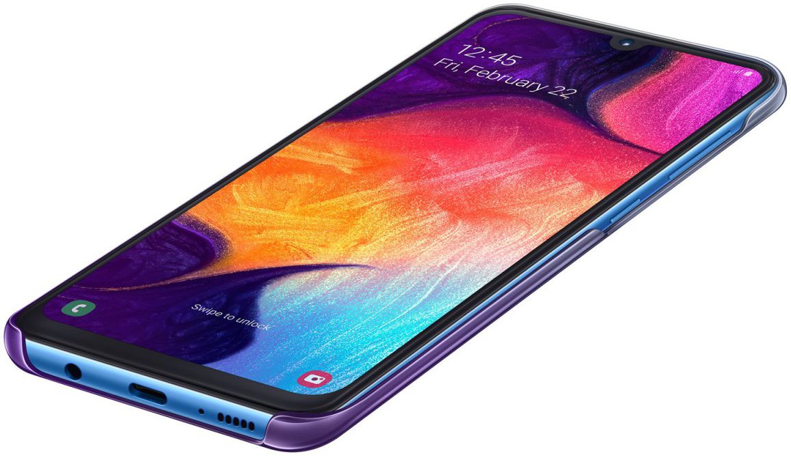 Origineel Samsung Galaxy A50 Hoesje Gradation Cover Paars afbeelding 5