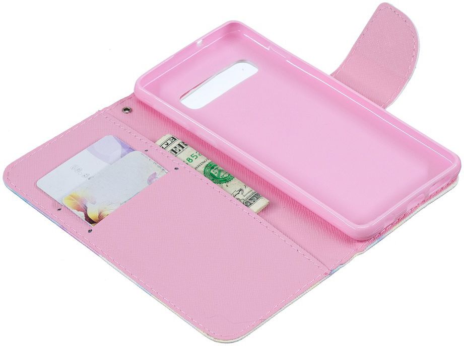 Samsung Galaxy S10E Portemonnee Hoesje met Marmer Print afbeelding 2