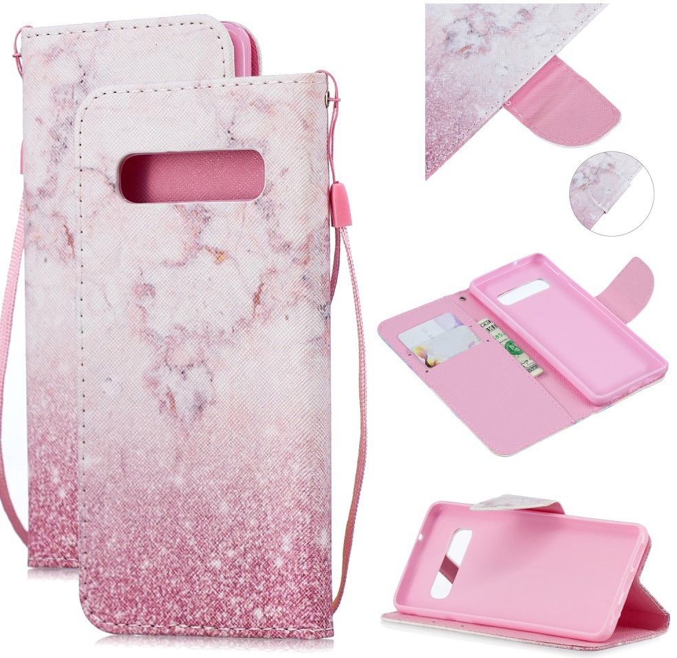 Samsung Galaxy S10E Portemonnee Hoesje met Marmer Print afbeelding 6