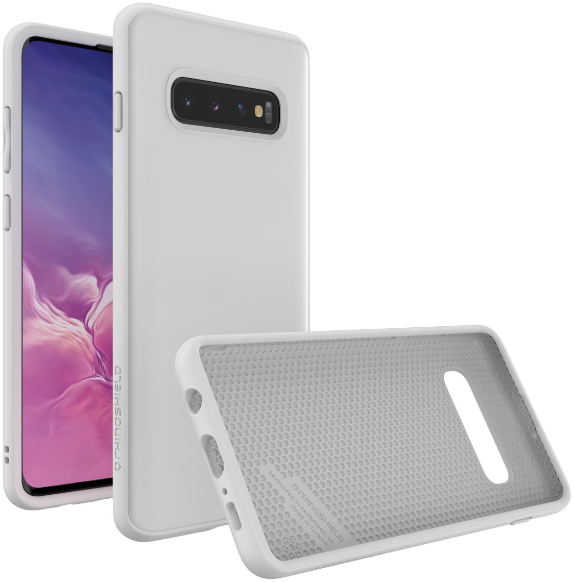RhinoShield SolidSuit Classic Samsung Galaxy S10 Plus Hoesje Wit afbeelding 1