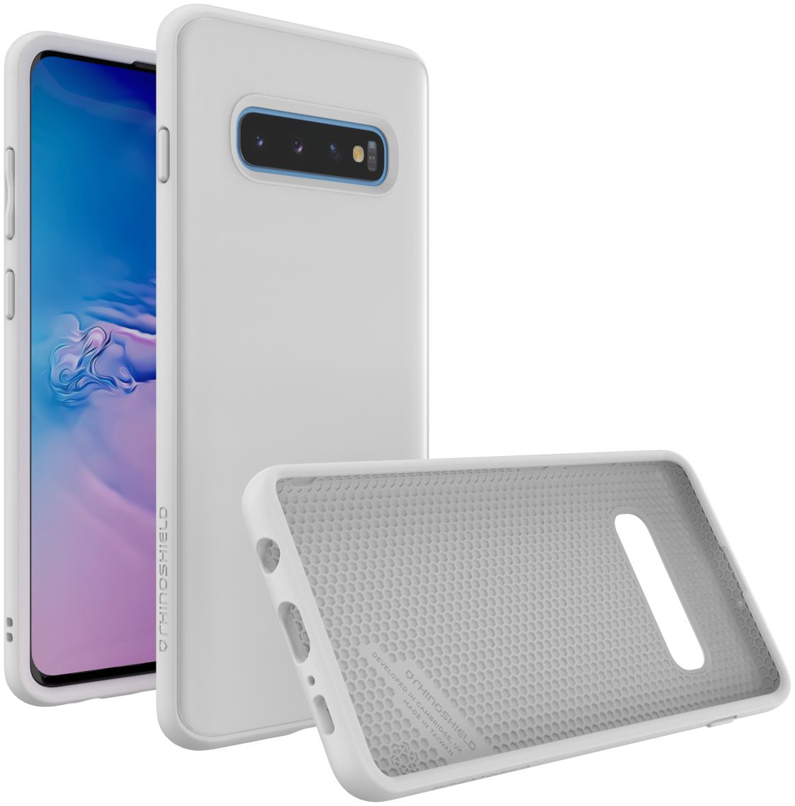 RhinoShield SolidSuit Classic Samsung Galaxy S10 Plus Hoesje Wit afbeelding 2