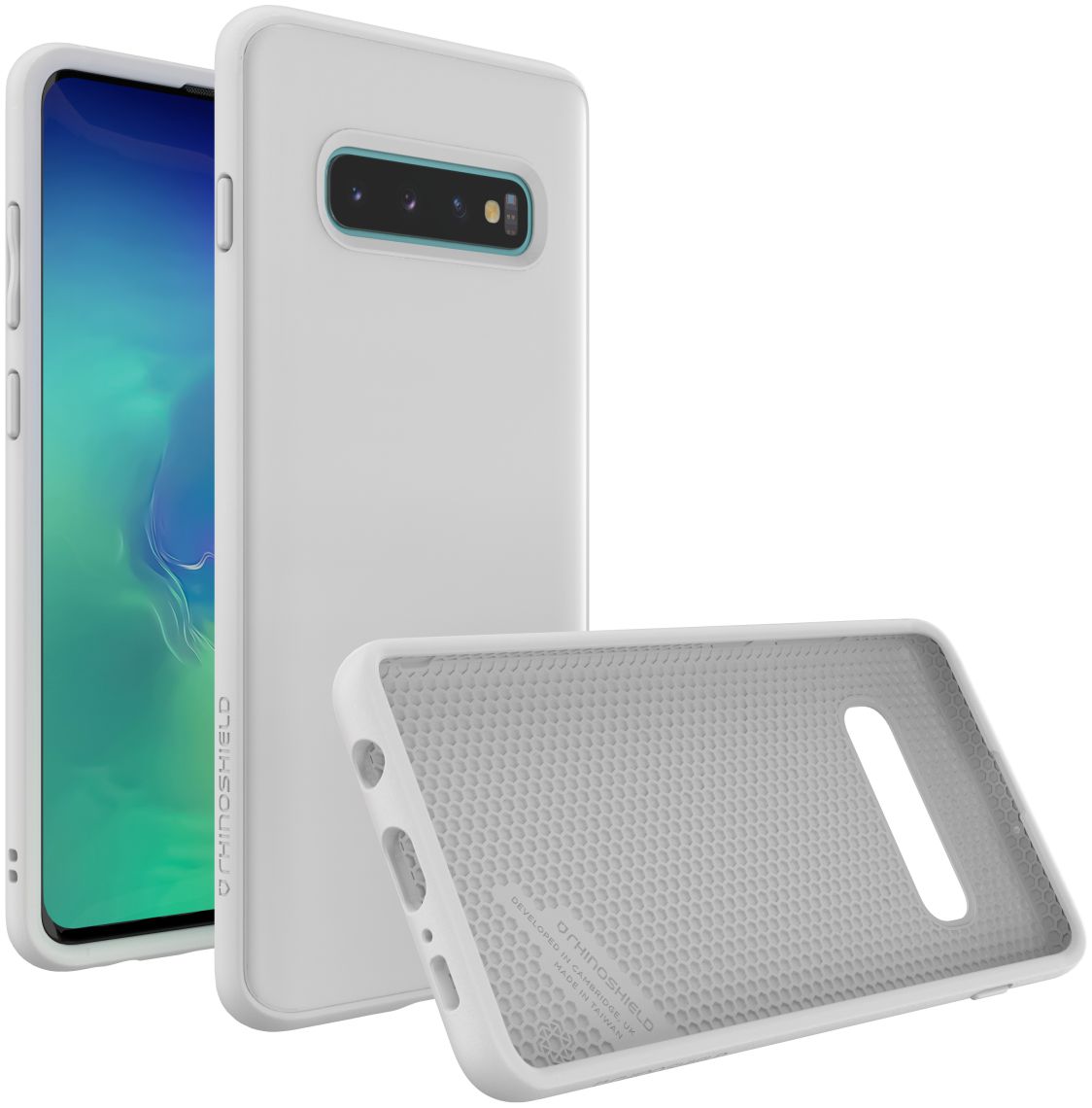 RhinoShield SolidSuit Classic Samsung Galaxy S10 Plus Hoesje Wit afbeelding 4