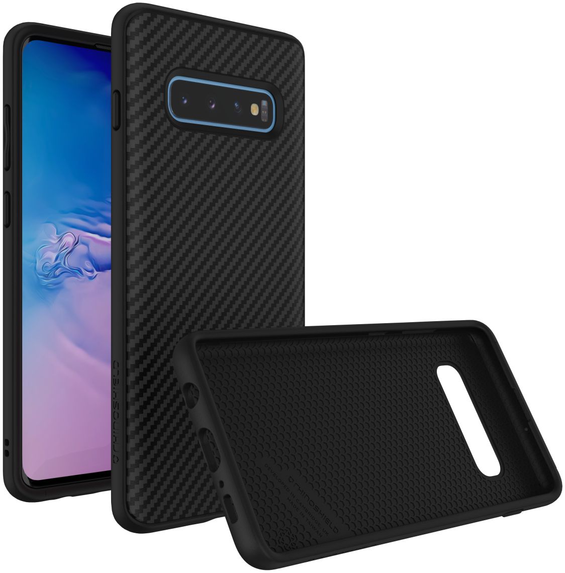 RhinoShield SolidSuit Carbon Fiber Samsung Galaxy S10 Plus Hoesje afbeelding 2