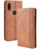 Xiaomi Redmi Note 7 Vintage Portemonnee Hoesje Bruin