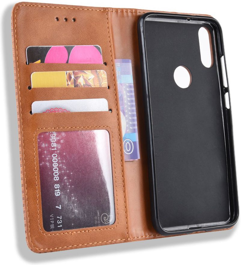 Xiaomi Redmi Note 7 Vintage Portemonnee Hoesje Bruin afbeelding 11