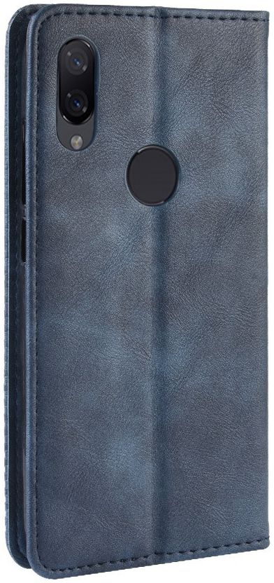Xiaomi Redmi Note 7 Vintage Portemonnee Hoesje Blauw afbeelding 5