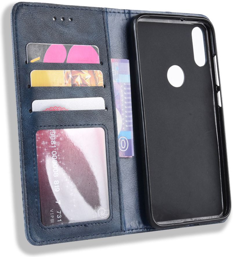Xiaomi Redmi Note 7 Vintage Portemonnee Hoesje Blauw afbeelding 8