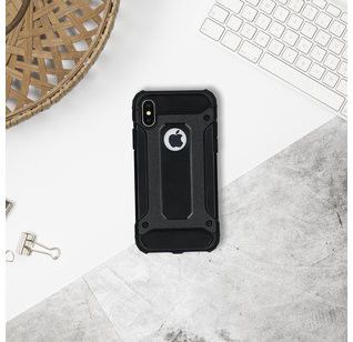 Huawei P30 Lite Hoesje Shock Proof Hybride Backcover Zwart afbeelding 4