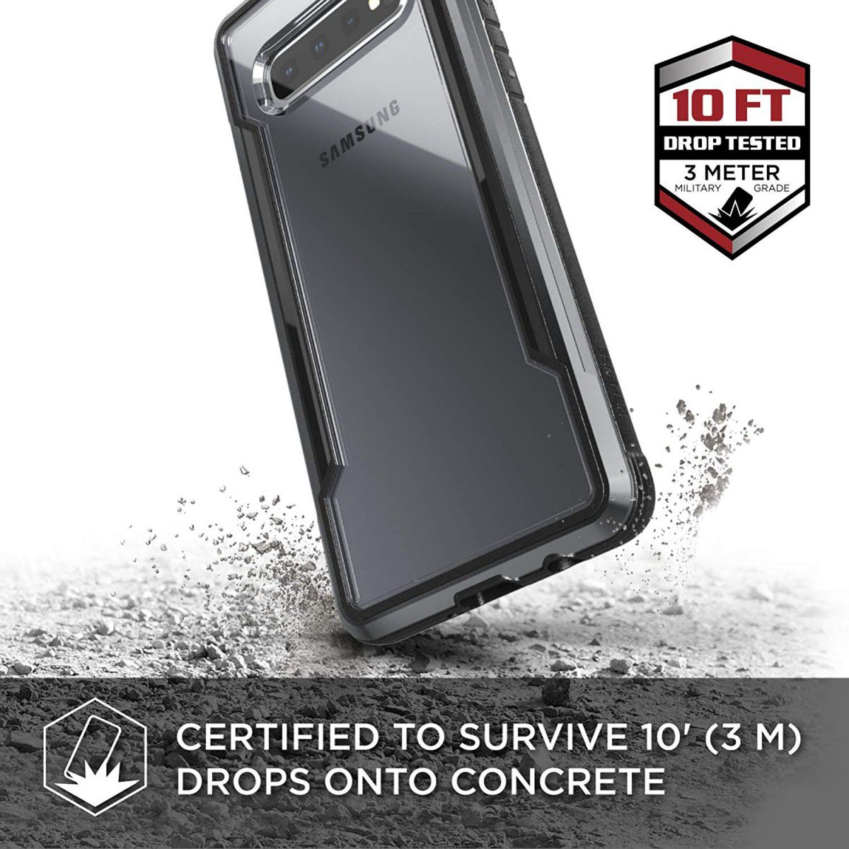Raptic Shield Samsung Galaxy S10 Plus hoesje zwart afbeelding 4
