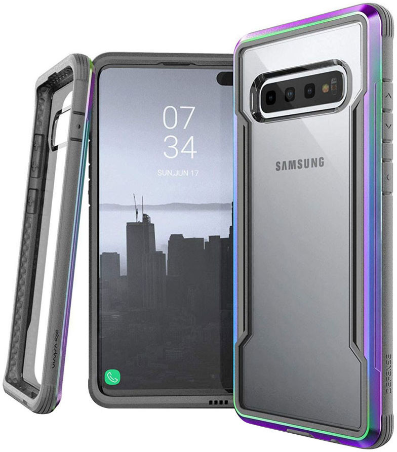 Raptic Shield Samsung Galaxy S10 Plus Case Militair Getest Iridescent afbeelding 1