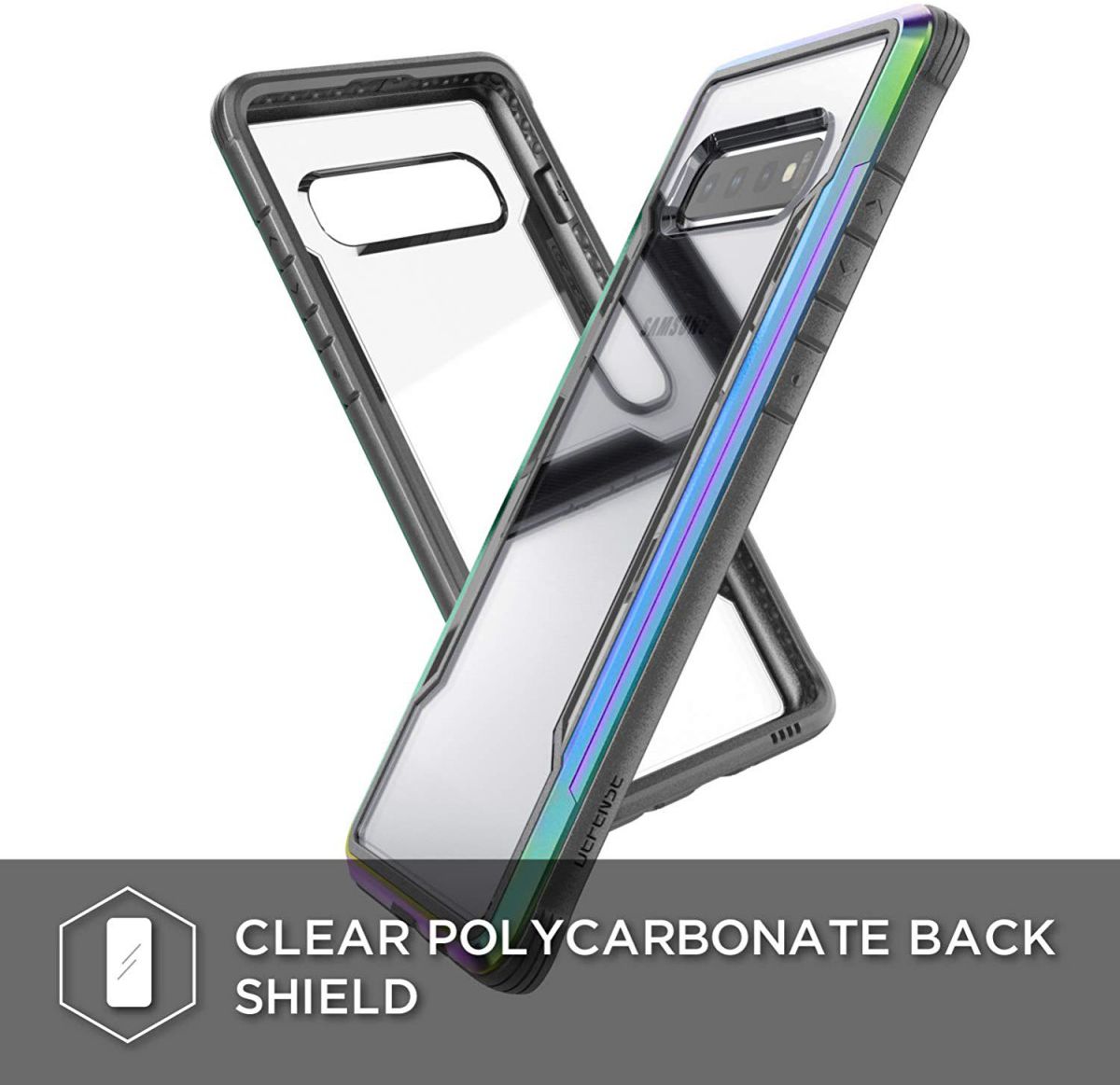 Raptic Shield Samsung Galaxy S10 Plus Case Militair Getest Iridescent afbeelding 8
