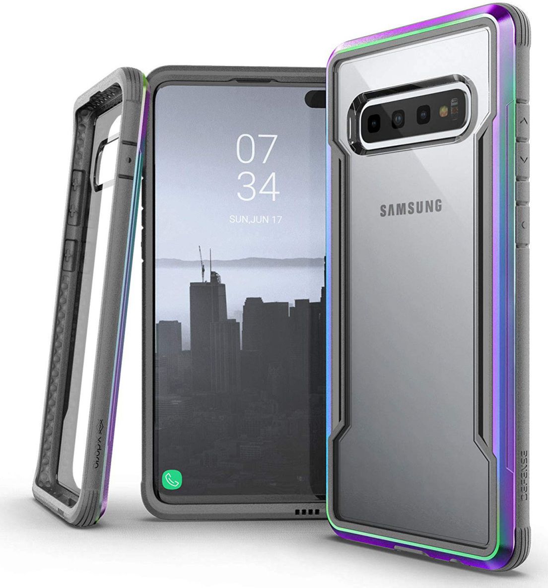 Raptic Shield Samsung Galaxy S10 Hoesje Militair Getest 3M Iridescent afbeelding 1