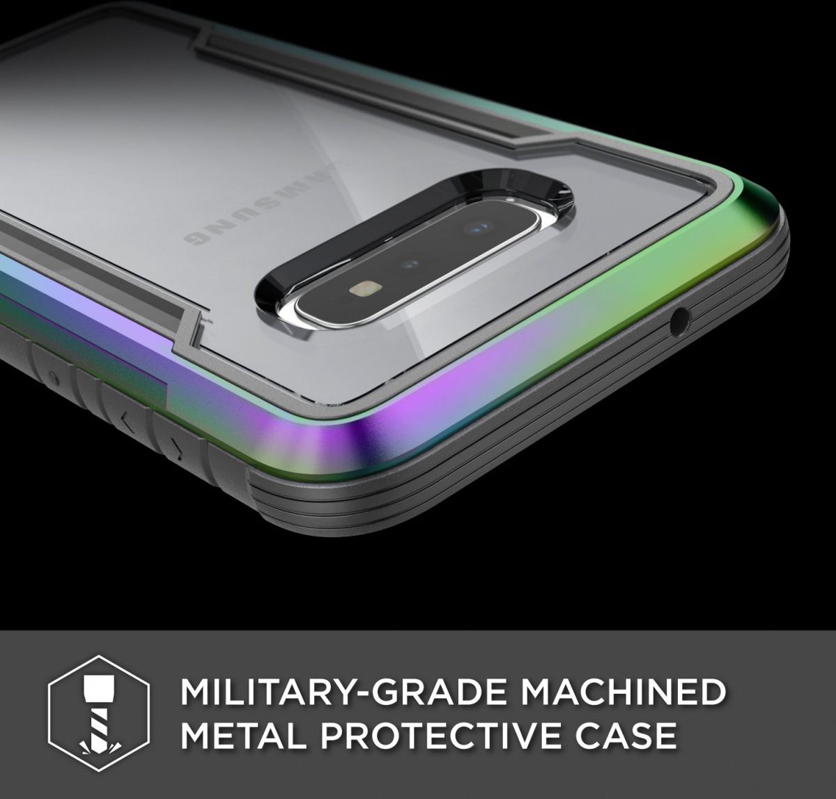 Raptic Shield Samsung Galaxy S10E Hoesje Militair Getest 3M Iridescent afbeelding 5