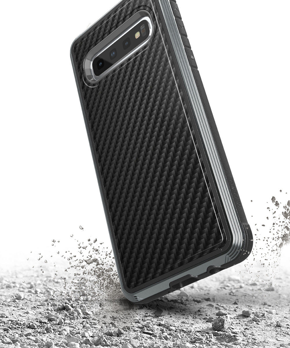 Raptic Lux Samsung Galaxy S10 hoesje carbon fiber zwart afbeelding 2