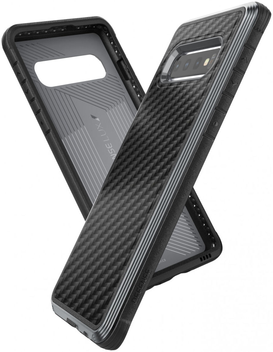 Raptic Lux Samsung Galaxy S10 hoesje carbon fiber zwart afbeelding 4
