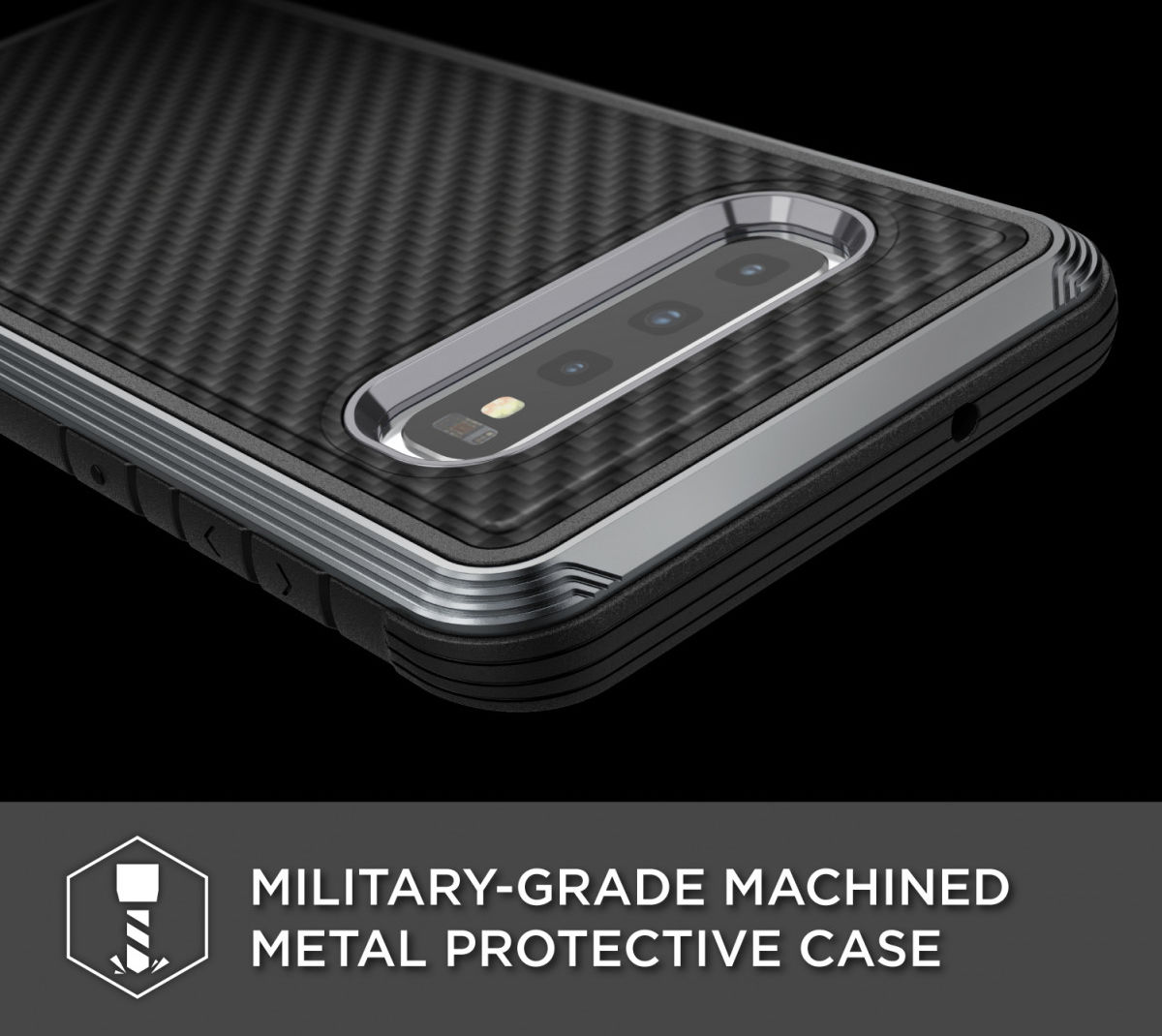 Raptic Lux Samsung Galaxy S10 hoesje carbon fiber zwart afbeelding 8