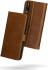 Rosso Deluxe Samsung Galaxy A50 Hoesje Echt Leer Book Case Bruin afbeelding 2