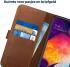 Rosso Deluxe Samsung Galaxy A50 Hoesje Echt Leer Book Case Bruin afbeelding 5
