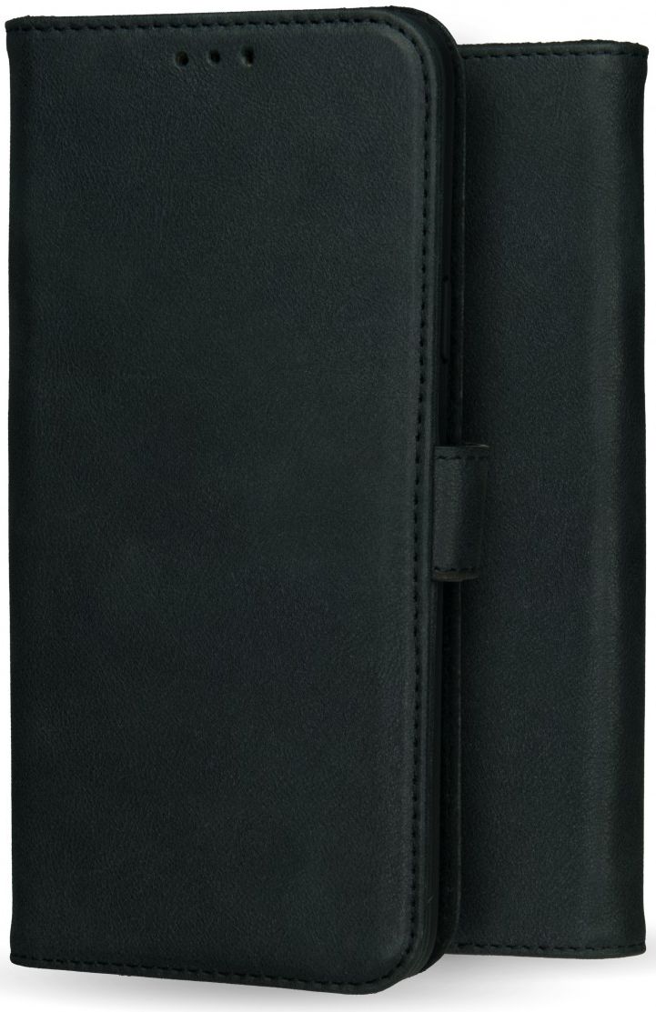 Rosso Deluxe Samsung Galaxy A40 Hoesje Echt Leer Book Case Zwart afbeelding 10
