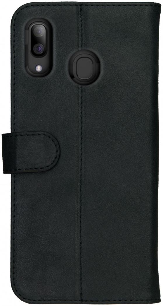 Rosso Deluxe Samsung Galaxy A40 Hoesje Echt Leer Book Case Zwart afbeelding 9