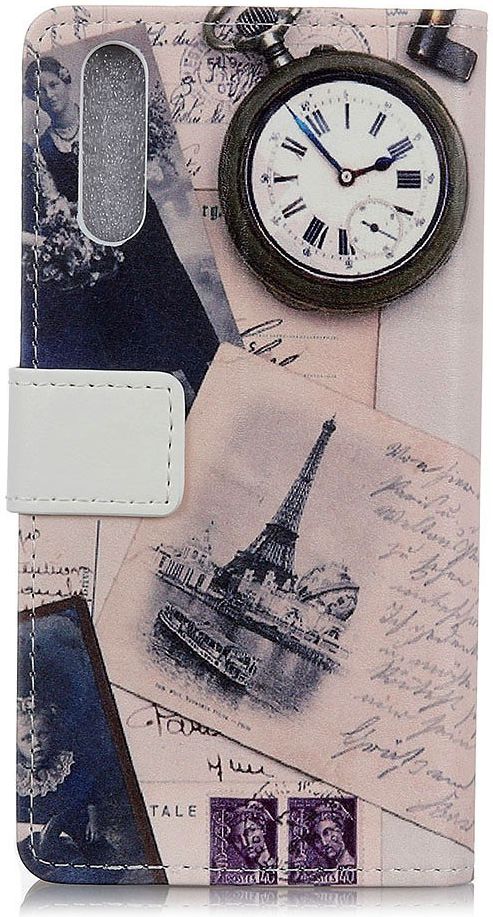 Samsung Galaxy A50 Book case Hoesje Wallet Kunstleer Print Eiffeltoren afbeelding 3