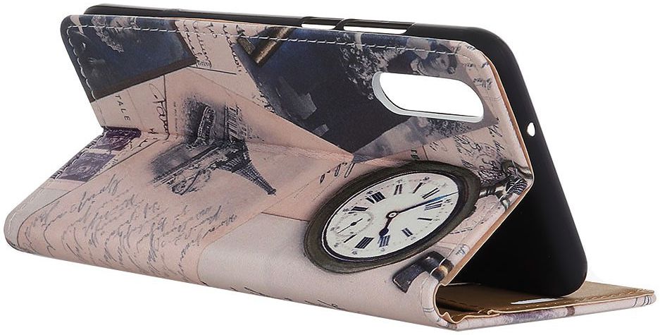 Samsung Galaxy A50 Book case Hoesje Wallet Kunstleer Print Eiffeltoren afbeelding 5