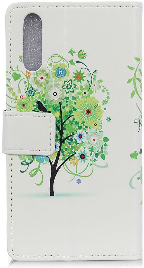 Samsung Galaxy A50 Book Case Hoesje Wallet Print Flower Tree afbeelding 3
