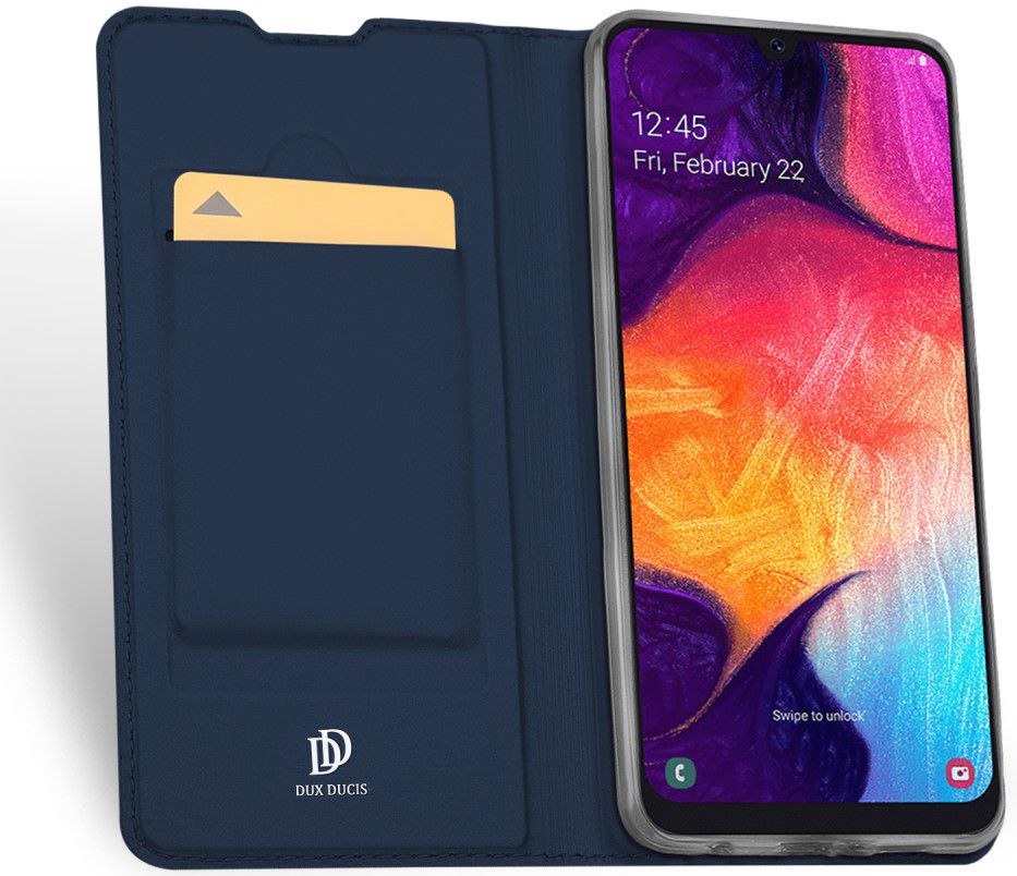 Dux Ducis Skin Pro Series Samsung Galaxy A50 Book Case Hoesje Blauw afbeelding 1