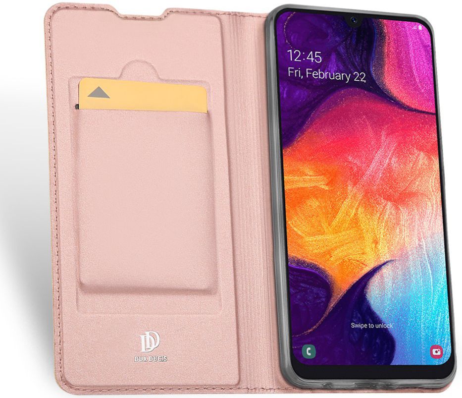 Dux Ducis Skin Pro Series Samsung Galaxy A50 Book Case Hoesje Roze afbeelding 1