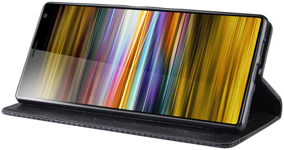 Sony Xperia 10 Plus Vintage Portemonnee Hoesje Zwart afbeelding 5