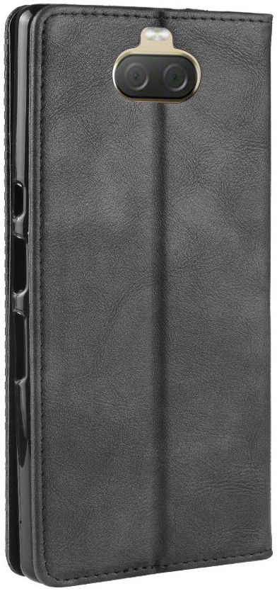 Sony Xperia 10 Plus Vintage Portemonnee Hoesje Zwart afbeelding 6