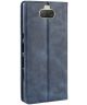 Sony Xperia 10 Plus Vintage Portemonnee Hoesje Blauw
