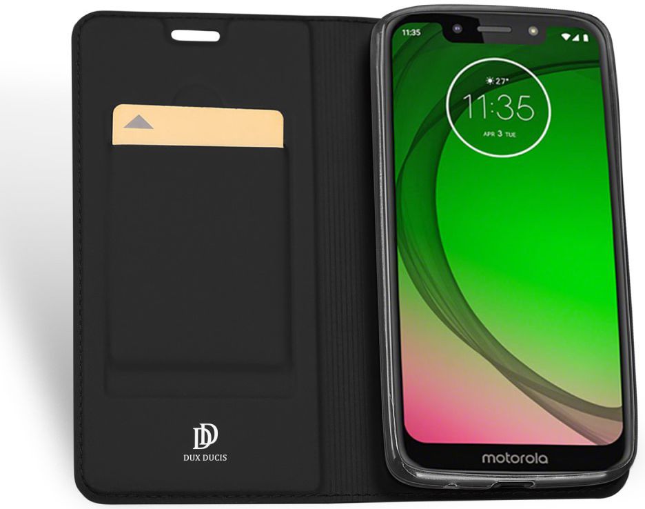 Dux Ducis Premium Book Case Motorola Moto G7 Play Hoesje Zwart afbeelding 2