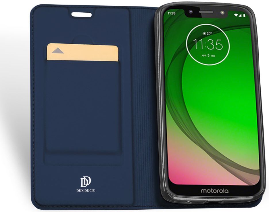 Dux Ducis Premium Book Case Motorola Moto G7 Play Hoesje Blauw afbeelding 2