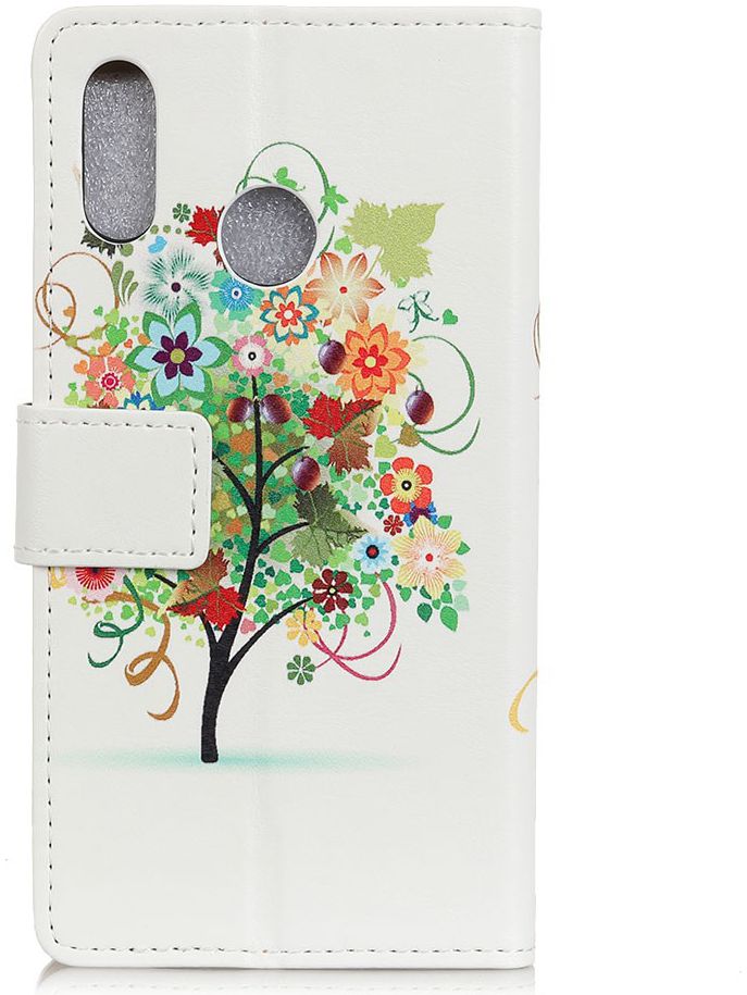 Samsung Galaxy A40 Lederen Portemonnee Hoesje met Tree Print afbeelding 3