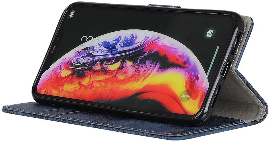 Samsung Galaxy A10 Vintage Portemonnee Hoesje Blauw afbeelding 6