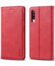 AZNS Samsung Galaxy A7 2018 Portemonnee Stand Hoesje Rood